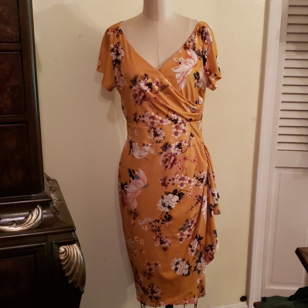 Custom Made Vintage Style Sarong Dress
